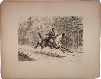 The newspaper correspondent, 1876 by Edwin Austin Forbes